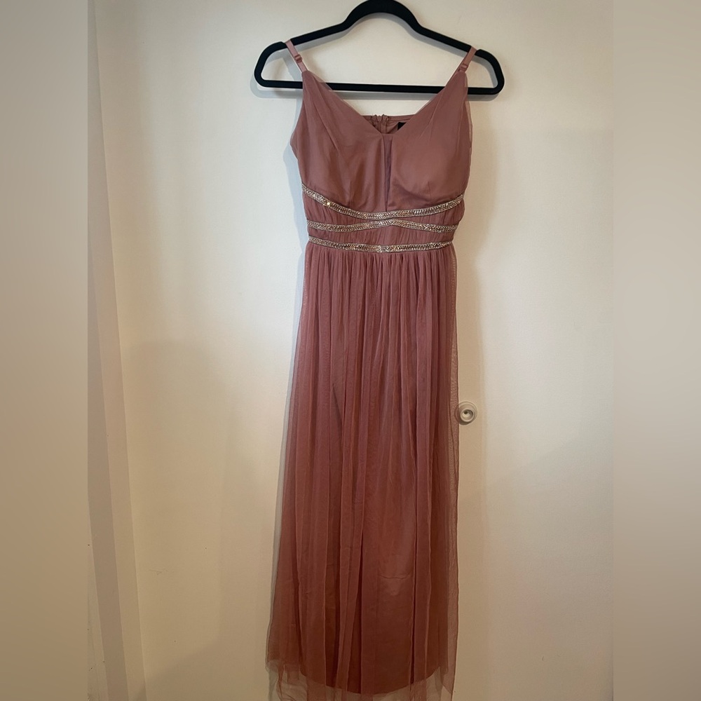 Lovely Grace Beaded Dress Gown Prom Sz Small
